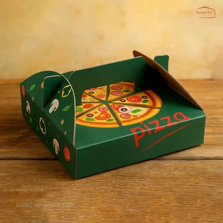 In Hộp Pizza Giá Rẻ Hà Nội – Sóng E Cứng Cáp, Chống Thấm