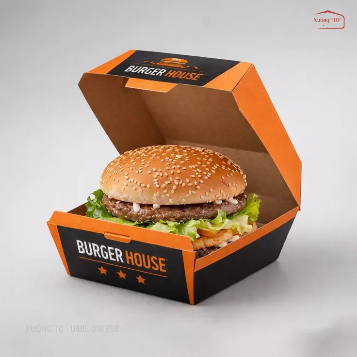 In Hộp Hamburger: Thiết Kế Theo Yêu Cầu, Có Hàng Ngay Sau 3 Ngày